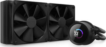 NZXT Kraken 240 Black CPU-Lüfter, 2x 120mm, 500-1800rpm, 17.9-30.6dB(A), 58.9-132.6m³/h, 0.75-2.70mmH2O