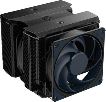 Cooler Master MasterAir MA824 Stealth CPU-Lüfter, 1x 135x135x26mm, 0-1550rpm, 1x 120x120x25mm, 0-1950rpm