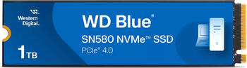 1.0 TB SSD Western Digital WD Blue SN580 NVMe SSD, M.2/M-Key (PCIe 4.0 x4), lesen: 4150MB/s, schreiben: 4150MB/