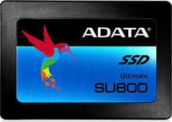 256 GB SSD ADATA Ultimate SU800 6,4cm / 2.5 Zoll SATA 6Gb/s lesen: 560MB/s, schreiben: 520MB/s, TBW: 200TB