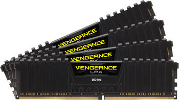 DDR4RAM 4x 32GB DDR4-3200 Corsair Vengeance LPX schwarz DIMM, CL16-20-20-38 Kit