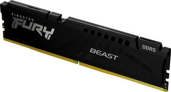 DDR5RAM 32GB DDR5-6000 Kingston FURY Beast schwarz DIMM on-die ECC, CL36-38-38