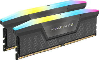 DDR5RAM 2x 16GB DDR5-6000 Corsair Vengeance RGB grau DIMM on-die ECC, CL30-36-36-76 Kit