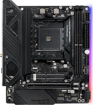 ASUS ROG Crosshair VIII Impact, Mini-DTX Mainboard, 2x DDR4, max. 64GB, 1x USB-C 3.1