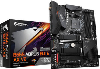 Gigabyte B550 Aorus Elite AX V2, ATX Mainboard, 4x DDR4, max. 128GB, 1x HDMI 2.1