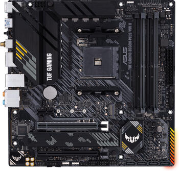 ASUS TUF Gaming B550M-Plus WIFI II, µATX Mainboard, 4x DDR4, max. 128GB, 1x HDMI 2.1, 1x USB-C 3.1 (10Gb/s)