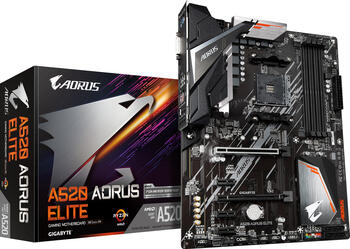 GIGABYTE A520 AORUS Elite, ATX Mainboard, 4x DDR4, max. 128GB, 1x DVI-D, 1x HDMI 2.1