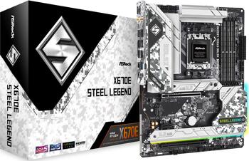 ASRock X670E Steel Legend, ATX Mainboard, 4x DDR5, max. 128GB, 1x HDMI 2.1, 1x USB-C 3.1 (20Gb/s)