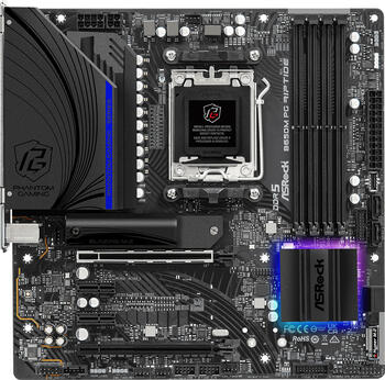 ASRock B650M PG Riptide, µATX Mainboard, 4x DDR5, max. 128GB, 1x HDMI 2.1, 1x USB-C 3.1