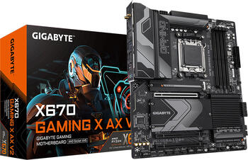 GIGABYTE X670 Gaming X AX V2, ATX Mainboard, 4x DDR5, max. 192GB, HDMI 2.1, 1x USB-C 3.2 (20Gb/s)