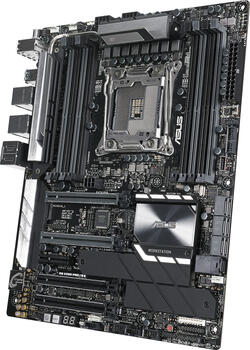 ASUS WS X299 Pro/SE, Sockel 2066, ATX Mainboard, 8x DDR4, max. 128GB, USB-C 3.1, USB-A 3.1, 4x USB-A 3.0