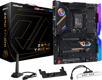 ASRock Z690 Taichi Wi-Fi 6E, Sockel 1700, ATX-Mainboard 4x DDR5 max. 128GB, HDMI 2.1, Thunderbolt 4, Bluetooth 5.2