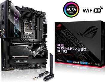 ASUS ROG Maximus Z690 Hero, Sockel 1700, ATX-Mainboard, 4x DDR5 max. 128GB, HDMI 2.1, 2x Thunderbolt 4, USB-C 3.1