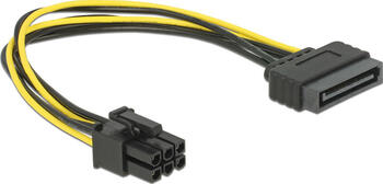 Kabel Power SATA auf  1x6 Pin PCI Express 