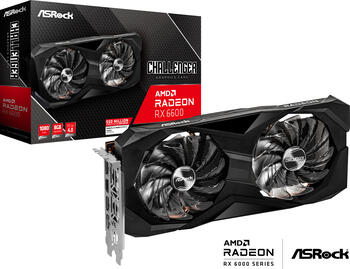 ASRock Radeon RX 6600 Challenger D, RX6600 CLD 8G, 8GB GDDR6 Grafikkarte, HDMI, 3x DP