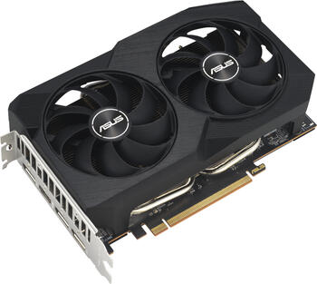 ASUS Dual Radeon RX 7600 OC V2, DUAL-RX7600-O8G-V2, 8GB GDDR6 Grafikkarte, HDMI, 3x DP