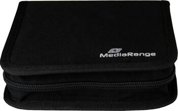 MediaRange CD/DVD Tasche bis 24 Stück schwarz 