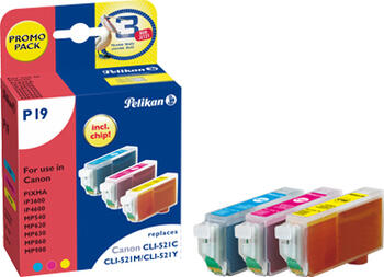 Pelikan kompatible Tintenpatrone zu Canon CLI-521 Multipack 