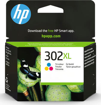 HP Druckkopf mit Tinte Nr 302 XL farbig 