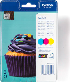 Brother Tinte LC123RB Tinte Rainbow Kit 