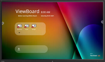 2,49 m (98 Zoll) Viewsonic IFP9850-4 Interaktives Whiteboard 3840 x 2160 Pixel Touchscreen Schwarz USB / Bluetooth