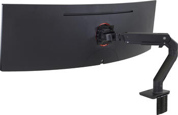 Ergotron HX Monitor Arm mit HD-Gelenk , schwarz für 1 Monitor bis 49 Zoll