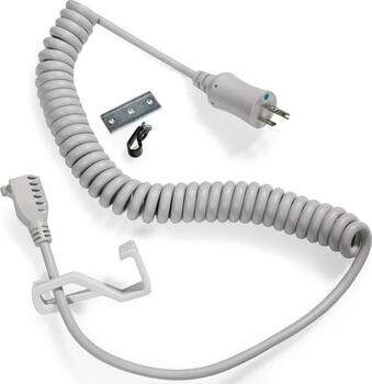 Ergotron Coiled Extension Cord Accessory Kit Stromkabelkit 2,4m gewickelt grau