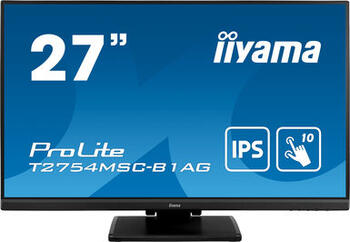 27 Zoll iiyama ProLite T2754MSC-B1AG, TFT, Multi-Touch, 4ms, 1x VGA , 1x HDMI, 1x Line-In (3.5mm)