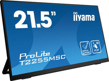 21.5 Zoll iiyama ProLite T2255MSC-B1, 54.6cm TFT, 5ms, 1x HDMI, 1x DP, 1x Line-Out (3.5mm)