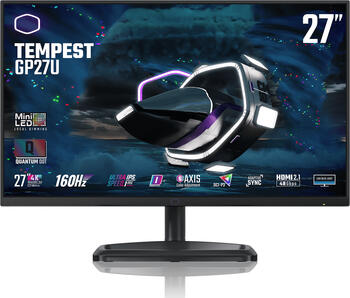 27 Zoll Cooler Master Tempest GP27U, 68.6cm TFT, 160Hz, FreeSync, 1ms (GtG), 2x HDMI 2.1