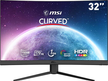 31.5 Zoll MSI Optix G32CQ4DE E2, 80cm TFT, 170Hz, FreeSync, 1ms (MPRT), 2x HDMI 2.0b, 1x DisplayPort 1.2a