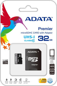 32GB Adata Premier Kit Class10 microSDHC Speicherkarte 