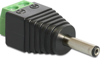 Delock Adapter DC 1,3 x 3,5 mm Stecker > Terminalblock 2 Pin 