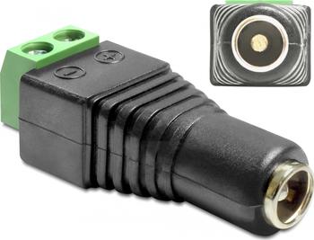 Delock Adapter DC 2,5 x 5,5 mm Buchse > Terminalblock 2 Pin 