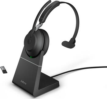 Jabra Evolve2 65 Bluetooth Mono, mit USB-A Ladestation schwarz