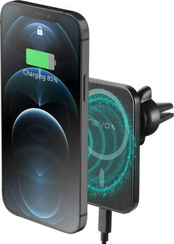 Nevox Wireless Fast Car Charger 15W kompatibel mit MagSafe schwarz