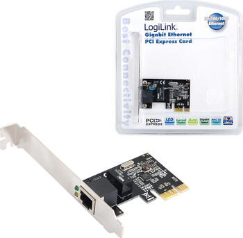 LogiLink PC0029A, 1x 1000Base-T, PCIe-Netzwerkkarte 