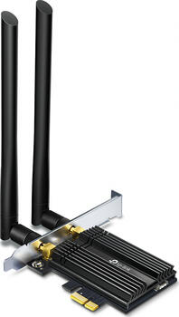 TP-Link AX3000, 2.4GHz/5GHz WLAN, Bluetooth 5.0 LE, PCIe x1 