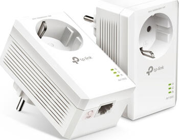 TP-Link Powerline AV1000 Passthrough Starter Kit, HomePlug AV2, RJ-45, 2er-Pack