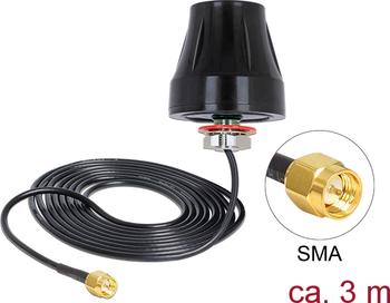 Delock LTE Antenne SMA omnidirektional schwarz outdoor 