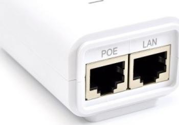 Ubiquiti 802.3af Gigabit PoE Injektor, max. 48V 0,5A,15,4W 