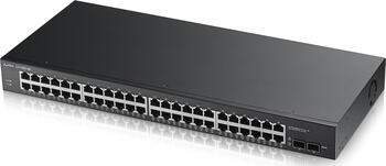 ZyXEL GS1900 Rackmount Gigabit Smart Switch, 48x RJ-45, 2x SFP, Backplane: 100Gb/s, Metallgehäuse