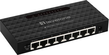 8-Port LevelOne GEU Desktop Gigabit Switch, 8x RJ-45, Backplane: 16Gb/s