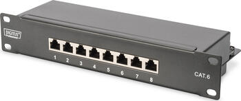 Digitus 8 Port Cat 6 Klasse E Patch Panel 