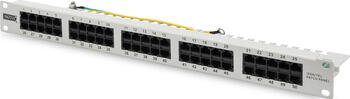 19 Zoll/ 1HE Digitus Patchpanel 50-Port Cat.3 ISDN, beige 