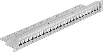 Delock 19 Zoll Keystone Patchpanel 24 Port grau 