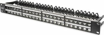 19 Zoll / 1HE Digitus Professional 48-Port  Patchpanel für RJ-45 Keys Module schwarz