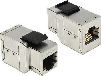 Delock Keystone Modul RJ45 Buchse > RJ45 Buchse Cat.6A 