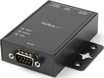 StarTech.com 1 Port RS232 auf IP Ethernet Geräteserver - Seriell IP Konverter - Aluminium