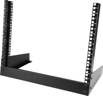 8HE StarTech Desktop Rack, 2 Post Open Frame Rack 